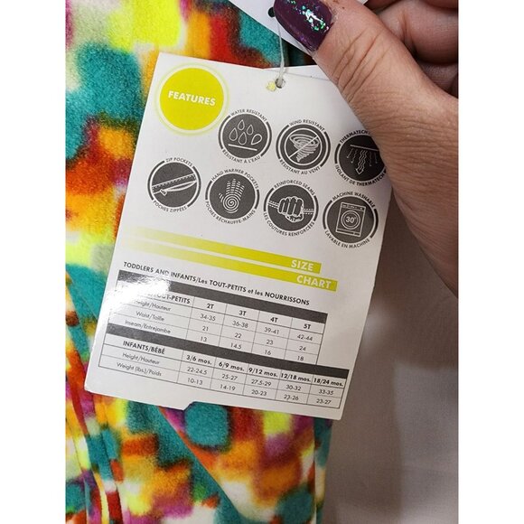 NWT Arctix Infant Snowflake Bunting Suit Size 9-12M Dots Print Multi - Picture 9 of 10